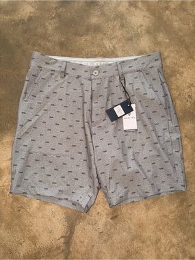 MAELREG ProFlex Golf Shorts 34 NWT Gray Performance UPF 30 Outdoor Game Day Fit